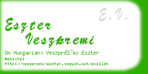 eszter veszpremi business card